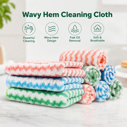 10-Pack Microfiber Cleaning Cloths – Reusable Lint-Free Multi-Purpose Cleaning Towels