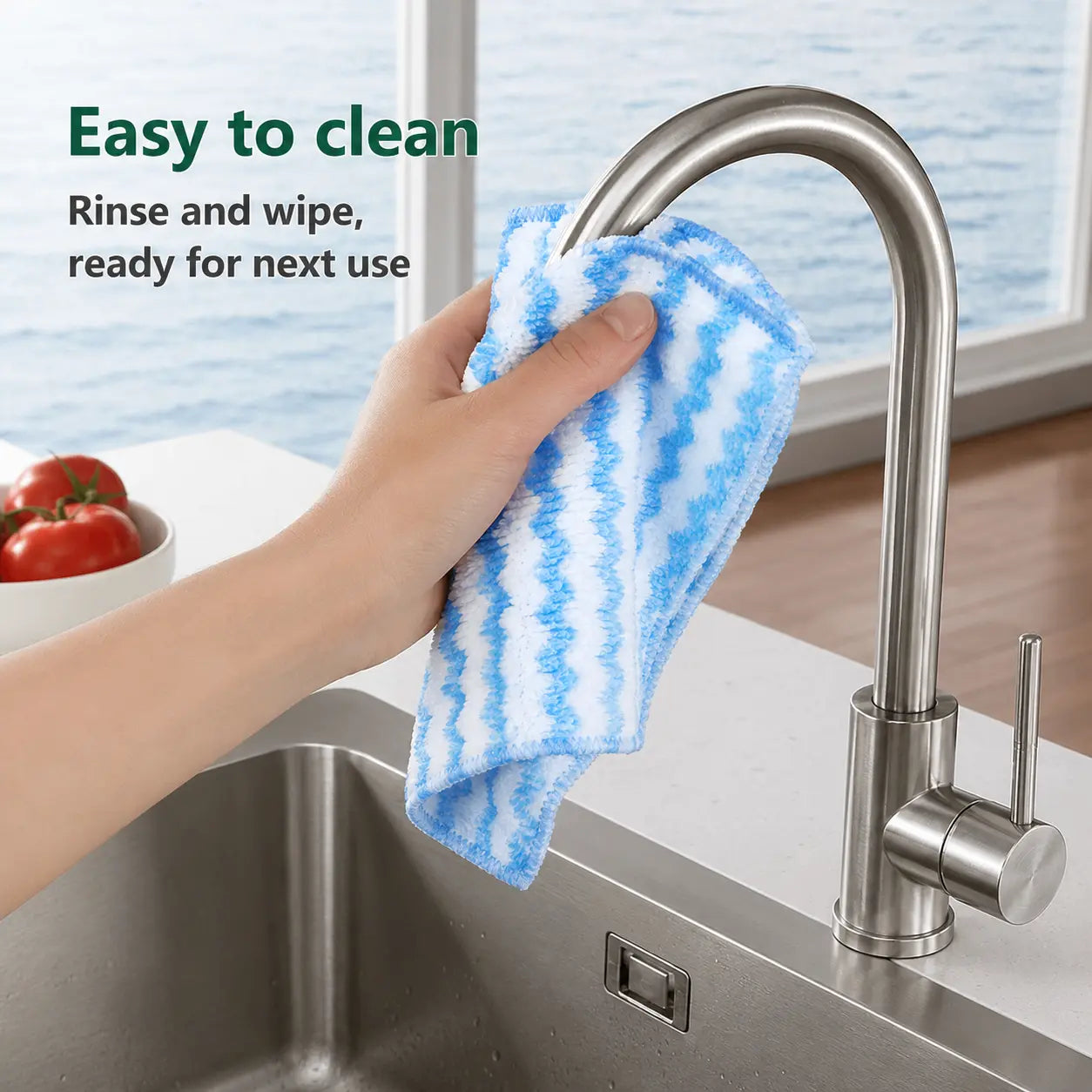 10-Pack Microfiber Cleaning Cloths – Reusable Lint-Free Multi-Purpose Cleaning Towels
