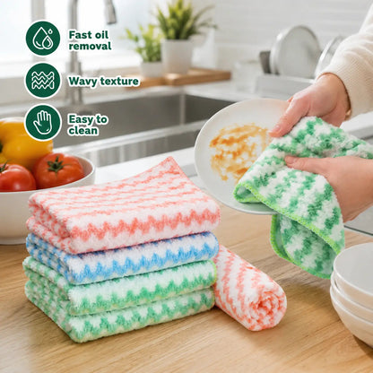10-Pack Microfiber Cleaning Cloths – Reusable Lint-Free Multi-Purpose Cleaning Towels
